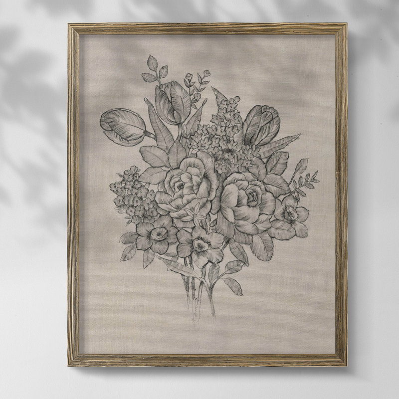 Semi Stack I, reproduction encadrée, Toile avec cadre noyer, Pas de tapis