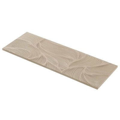 Sonya Waves 6x16 Frosted Glass Tile