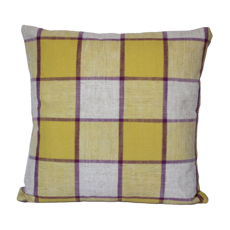 Elysant Square Cushion Cover, Yellow