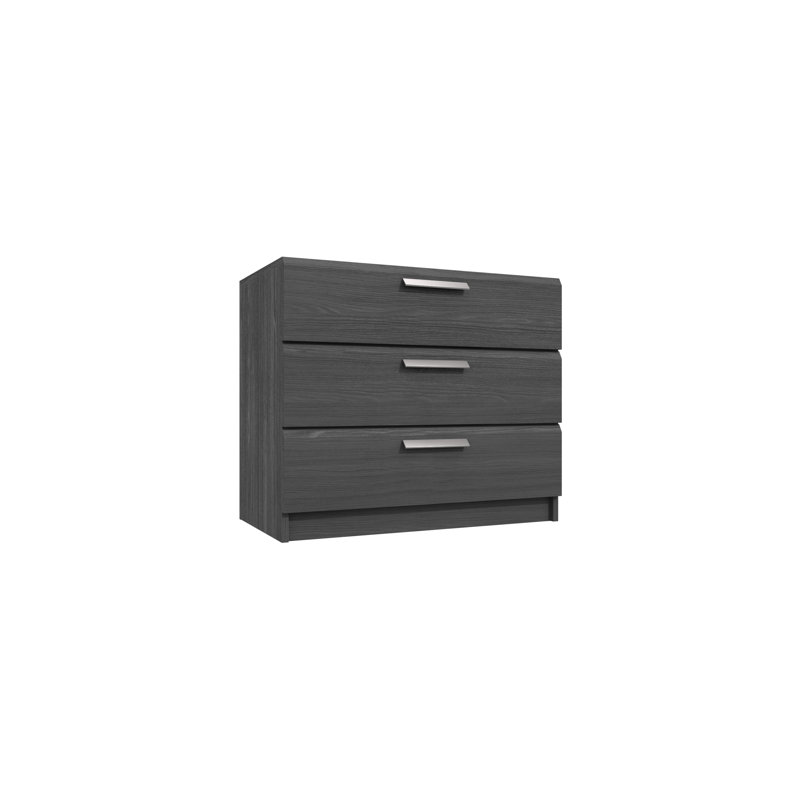 Harvey-Lee 71.8 cm W Chest of 3 Drawers, Graphite
