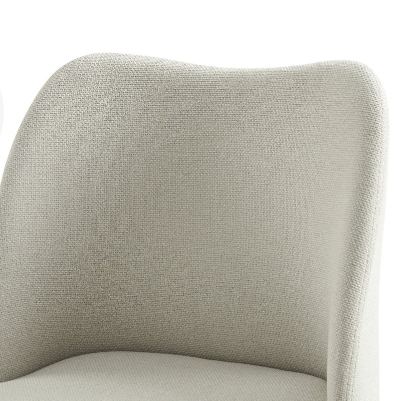 Chaise de salle à manger ergonomique Kanalu, Gris
