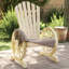 Chaise Adirondack en bois massif Nanciann
