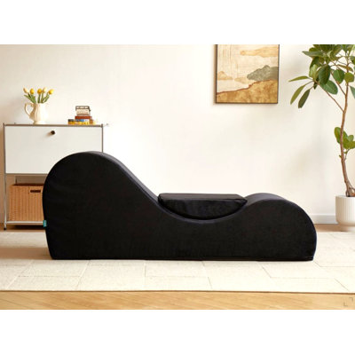 Chaise longue Solace, conception ergonomique avec noyau en mousse haute densité à la fois doux et ferme, housse amovible lavable à la machine