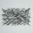 Black Metal Overlapping Lines Geometric Home Wall Decor