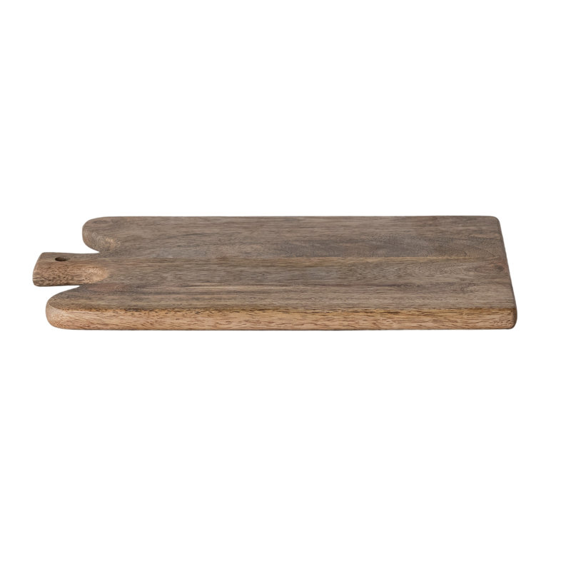 Plateau à fromage courbé en bois de manguier avec poignée