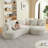 Modern Curved L-Shape Luxury Sectional Oversized Sofa: Minimalist Design, Comfy Sleeper Couch For Living Room, Apartment & Reception Spaces,No Assembly Required-1939767726