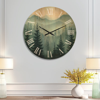 Horloge murale surdimensionnée Woodland