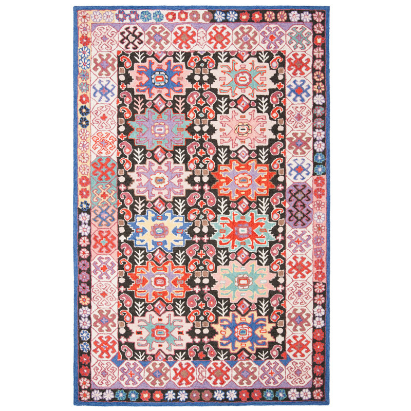 Sazerac Hand Tufted Wool Oriental Rug, Rectangle 5' x 8'