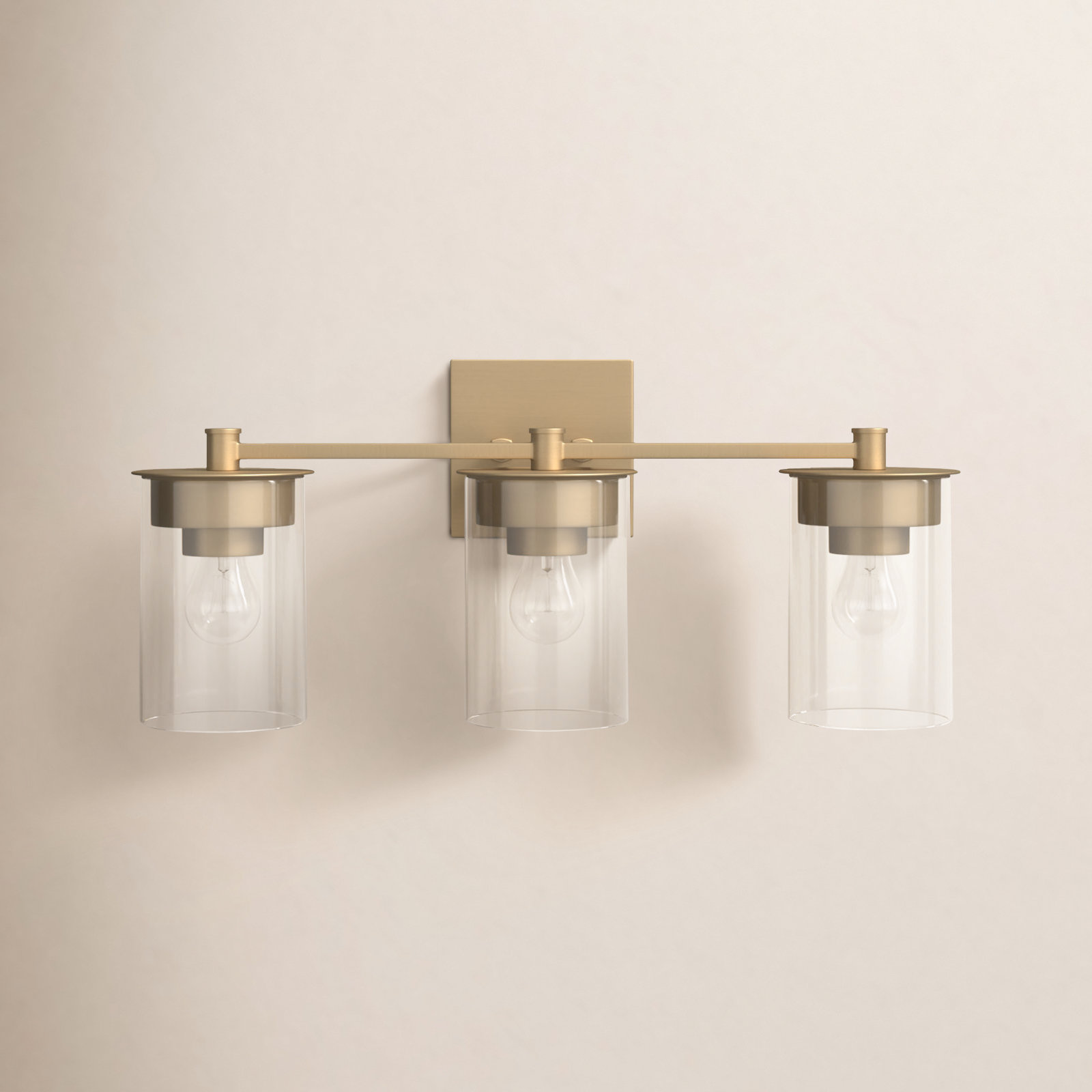 Elstone 3-Light Vanity Light, Aged Brass