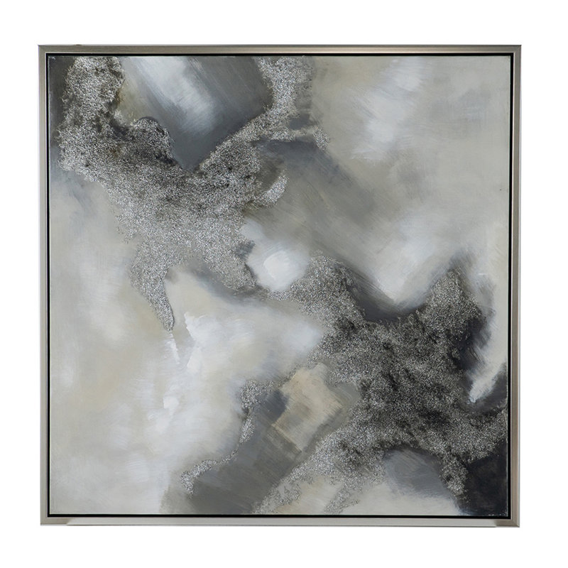 «Stormy Skies», peinture sur toile encadrée