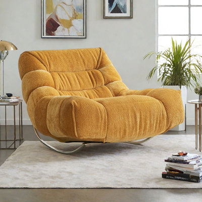 Chaise berçante simple en métal