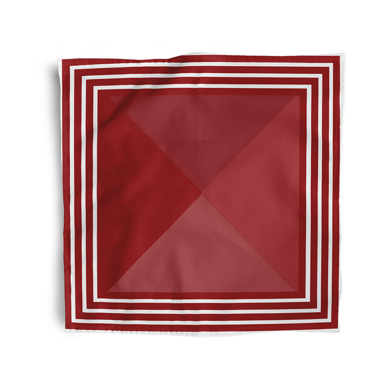 Ensemble de serviettes 4 pièces Bartow, Rouge
