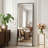 Oversized Full Length Mirror with Stand, Standing Mirror Full Body, Floor Mirror with Aluminum Alloy Framed Rectangle Wall Mirror-1432085488-1432085490