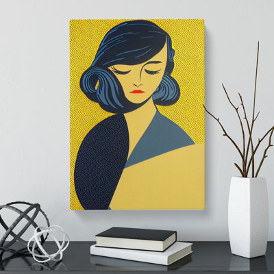 Jonesy Pop Woman in Gold - Wall Art