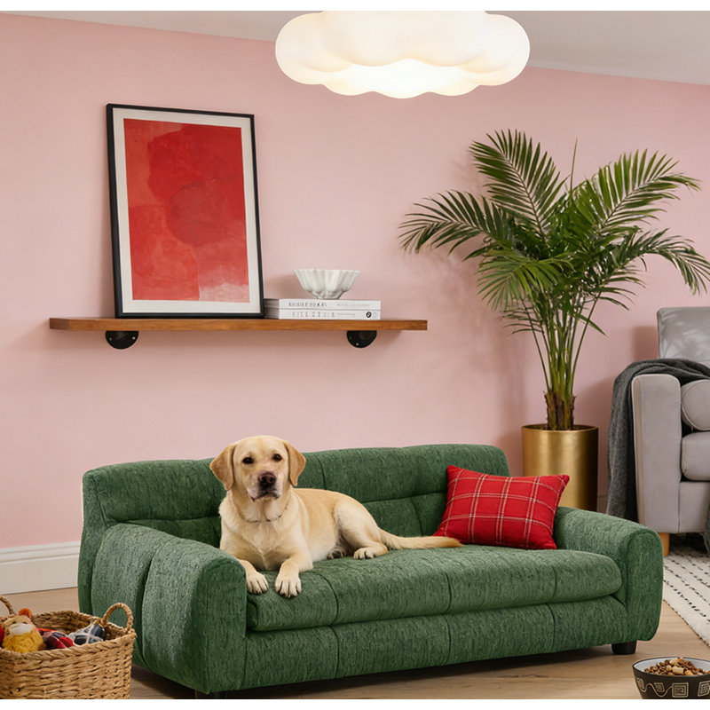 Elevated Dog Sofa Bed Pet Sofa, Green
