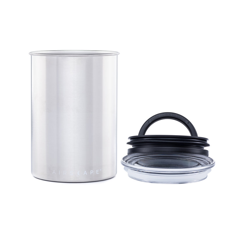 Pot à café et à nourriture, Acier brossé, H 7 po x l 5 po x P 5 po
