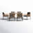 Becton Rectangular 6 - Person Dining Set with Cushions