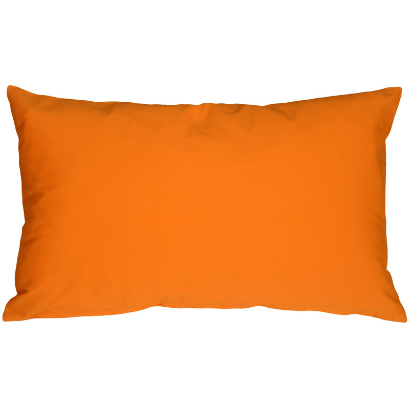 Caravan Lumbar Pillow, 12" H x 19" W x 6" D, Orange