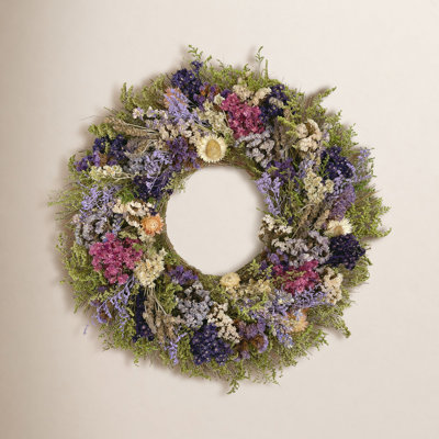 18" Handcrafted Strawflower Wreath