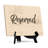 Reserved Table Or Counter Sign With Easel Stand, 6" X 8"