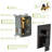 Oil Rubber Bronze Shower Collection - 12" Ceiling Mount Waterfall Tub Spout 3 Function Rainfall & Handheld Showers -Balanced Valve Easy Installation Sanitary Assurance System With 12 Inch Cleanliness-127368486
