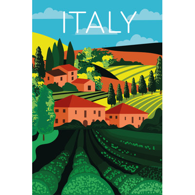 Italian Country Landscape - Wrapped Canvas Print