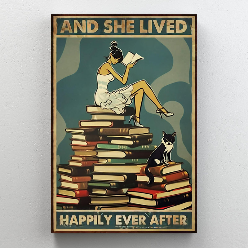Impression sur toile, "Les livres de Kréfetz", H 36 po x l 24 po x P 1,25 po