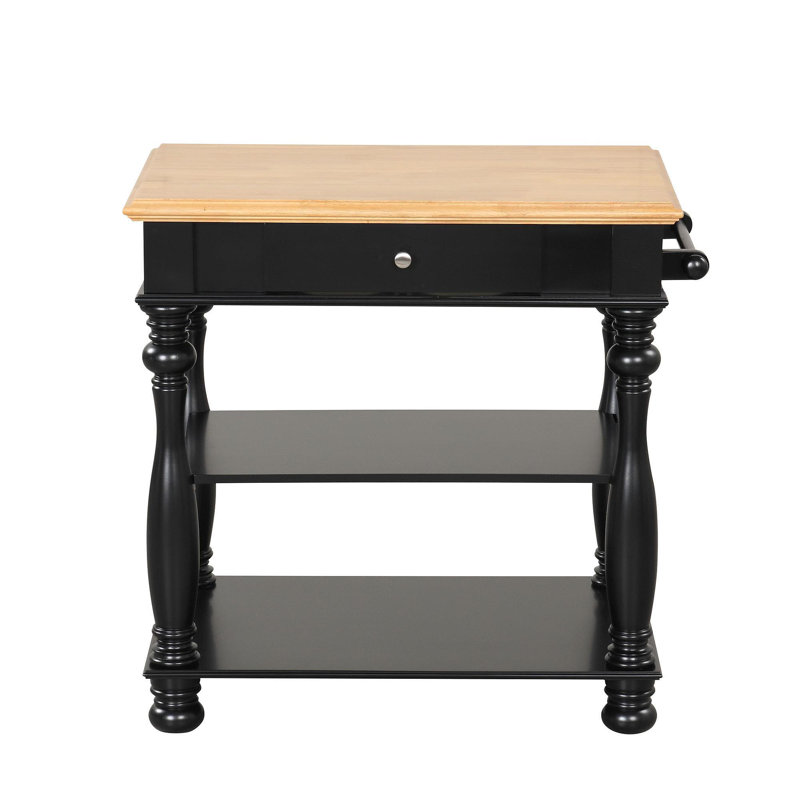 Black Kitchen Island