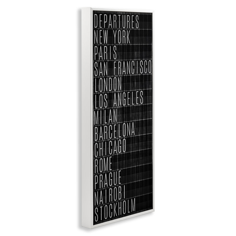 Départs des grandes villes, art de la giclée par SunDance Group, LLC., H 30 po x l 13 po
