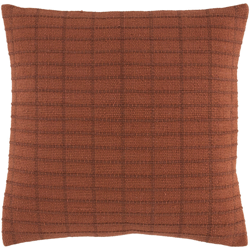 Coussin décoratif Kincaid, Orange, Square 22", Duck Down
