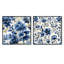 Henri - Ensemble de 2 collages floraux carrés-101852230-101852236