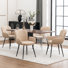 Upholstered Faux Leather Dining Chairs