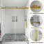 60 po X P 76 po H Porte de douche coulissante simple-116650969