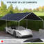 Tente de voiture avec cordes élastiques, toit de carport, housse de remplacement pour auvent résistant aux rayons UV-126443626