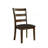Transitional Style Dining Table Set. Square Shape Table Slat Back Chair Dining Room