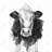 Cow - 32"x32" art on canvas