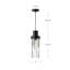 Luminaire suspendu cylindrique à 1 lumière Hermit-681886066