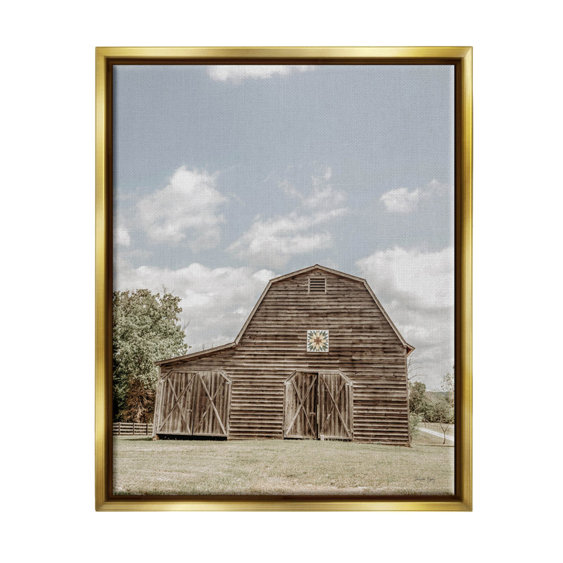 "Peaceful Country Barn Farmland", art mural sur toile flottante par Jennifer Rigsby, H 31 po x l 25 po x P 1,7 po