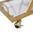 Kitchen Bar Cart With Wine Rack Tempered Glass Metal Frame Wine Storage-110746723