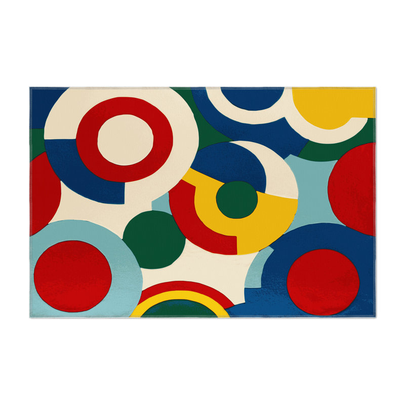 Retro Groove Indoor And Outdoor Area Rug, Rectangle 3' x 5'