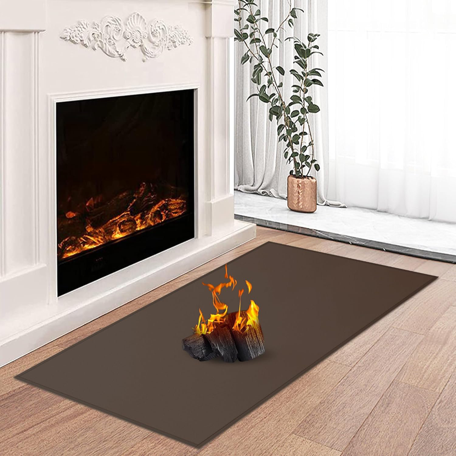 Latitude Run® Hearth Rugs For Fireplaces Fire Resistant, Fireproof