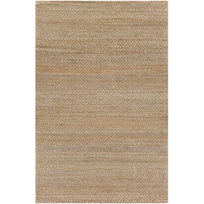 Tapis géométrique en jute tissé à plat à la main à motif géométrique