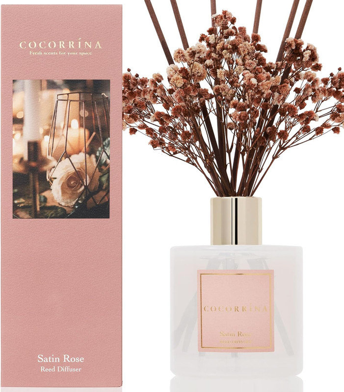 Diffuseur en roseau satiné, Rose satiné