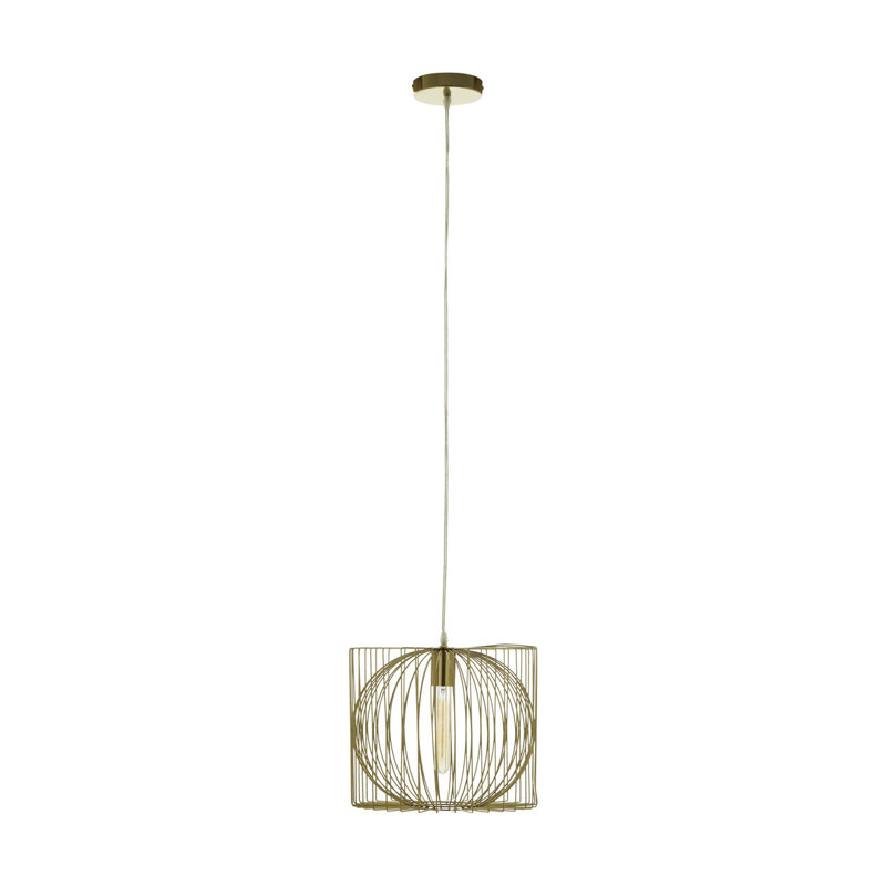 Midwest 1 - Light Gold Geometric Pendant
