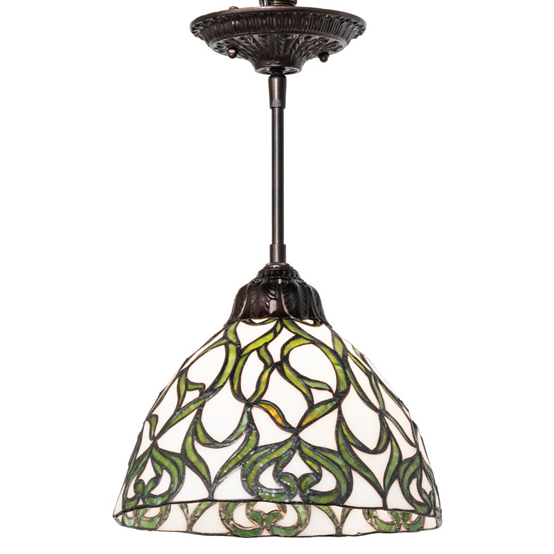 10" Wide Grand Tulip Medallion Mini Pendant