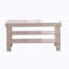 Banc à chaussures en bois massif de qualité Pina, finition blanche-818680710
