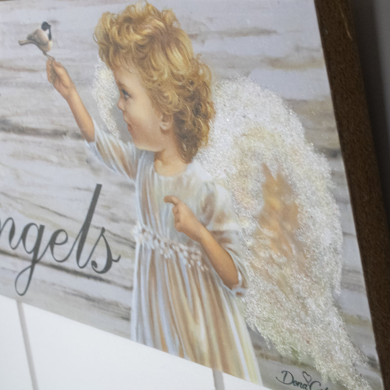 Enseigne en bois Believe in Angels