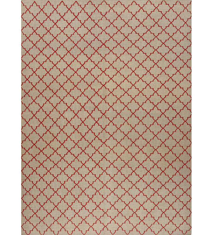 Geometric Area Rug in Brown
