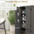 Kitchen Pantry Cabinet, 48.5" Farmhouse Gray Organizer with 2 Adjustable Shelves &amp; 4 Beadboard Doors | MDF-1041690447