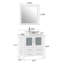 Ensemble de meuble-lavabo simple avec miroir -116868046-27042727